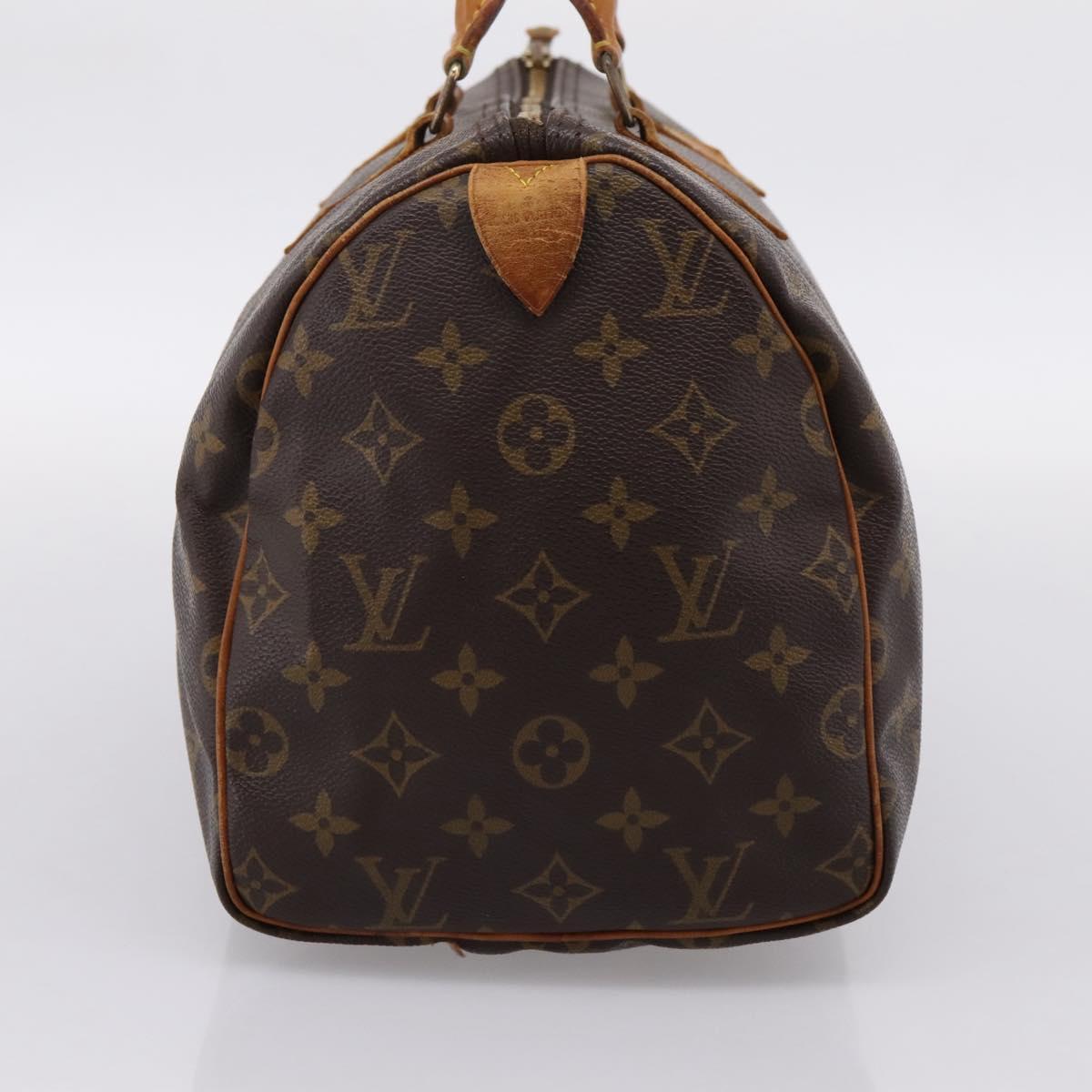 LOUIS VUITTON Monogram Speedy 30 Hand Bag M41526 LV Auth 205127