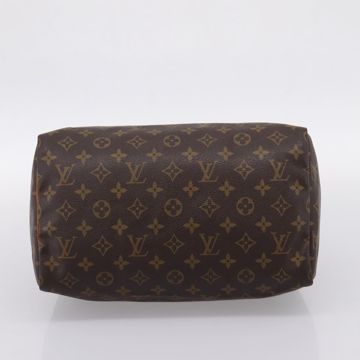 LOUIS VUITTON Monogram Speedy 30 Hand Bag M41526 LV Auth 205127