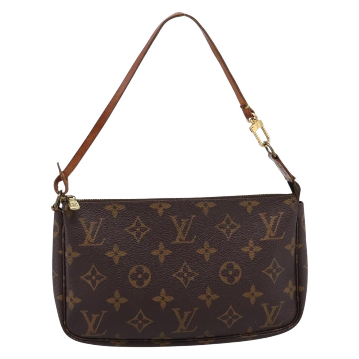 LOUIS VUITTON Monogram Pochette Accessoires Pouch M51980 LV Auth 205132