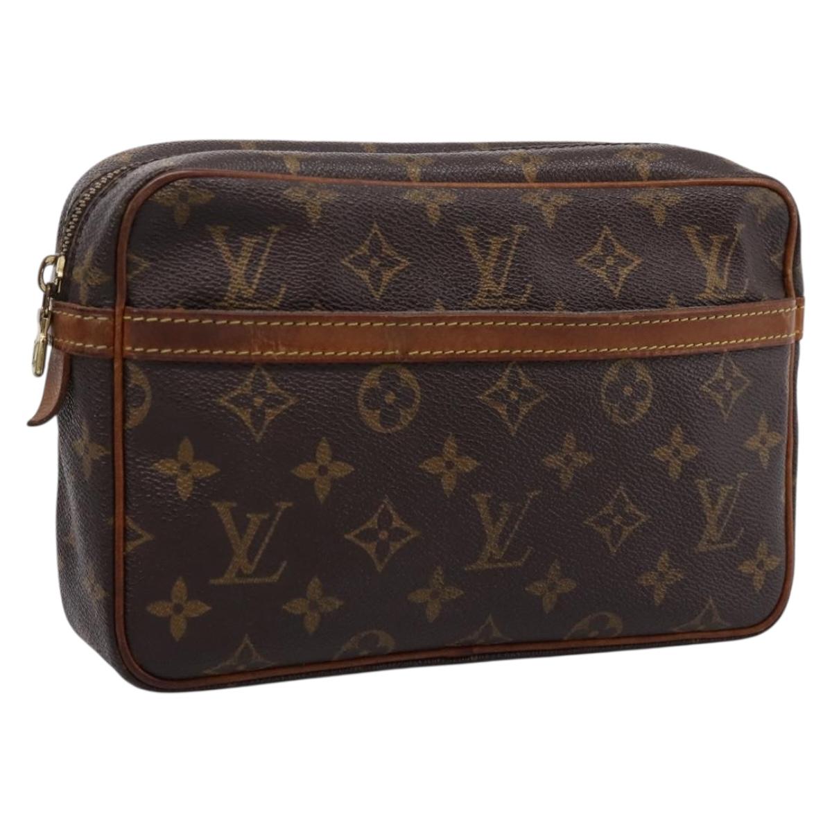 LOUIS VUITTON Monogram Compiegne 23 Clutch Bag M51847 LV Auth 205134A