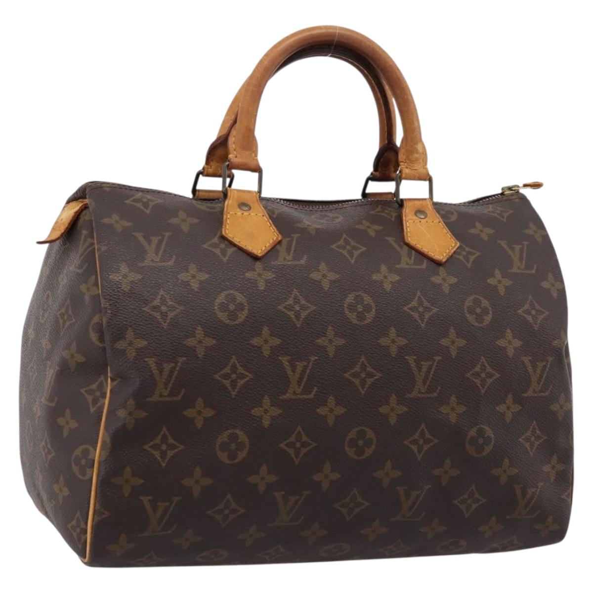 LOUIS VUITTON Monogram Speedy 30 Hand Bag M41526 LV Auth 205136