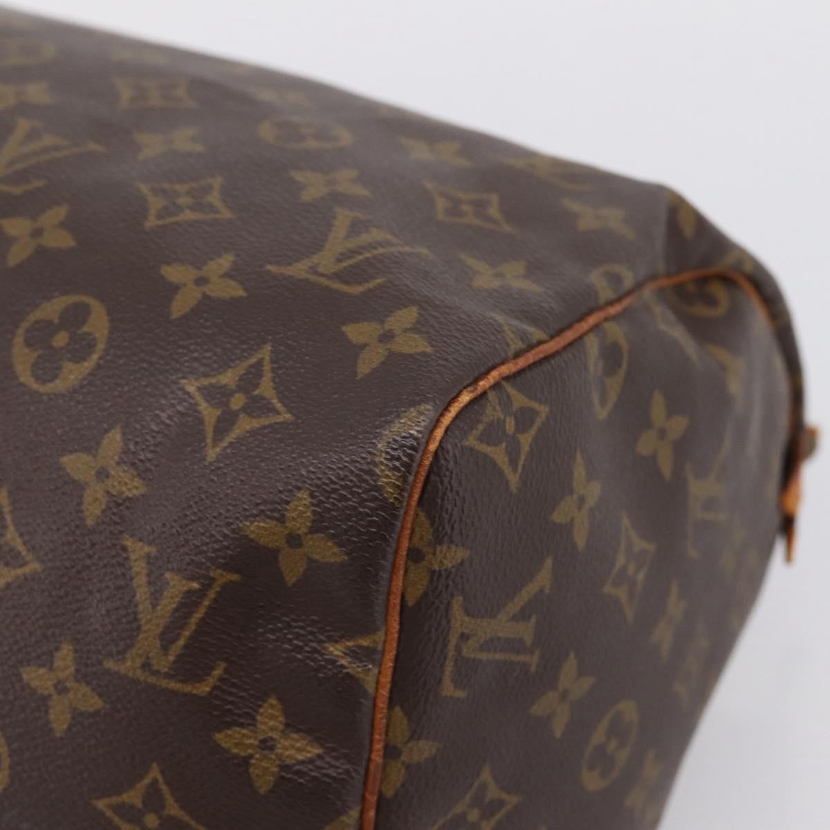 LOUIS VUITTON Monogram Speedy 30 Hand Bag M41526 LV Auth 205136