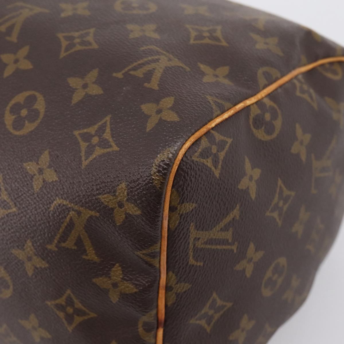 LOUIS VUITTON Monogram Speedy 30 Hand Bag M41526 LV Auth 205136
