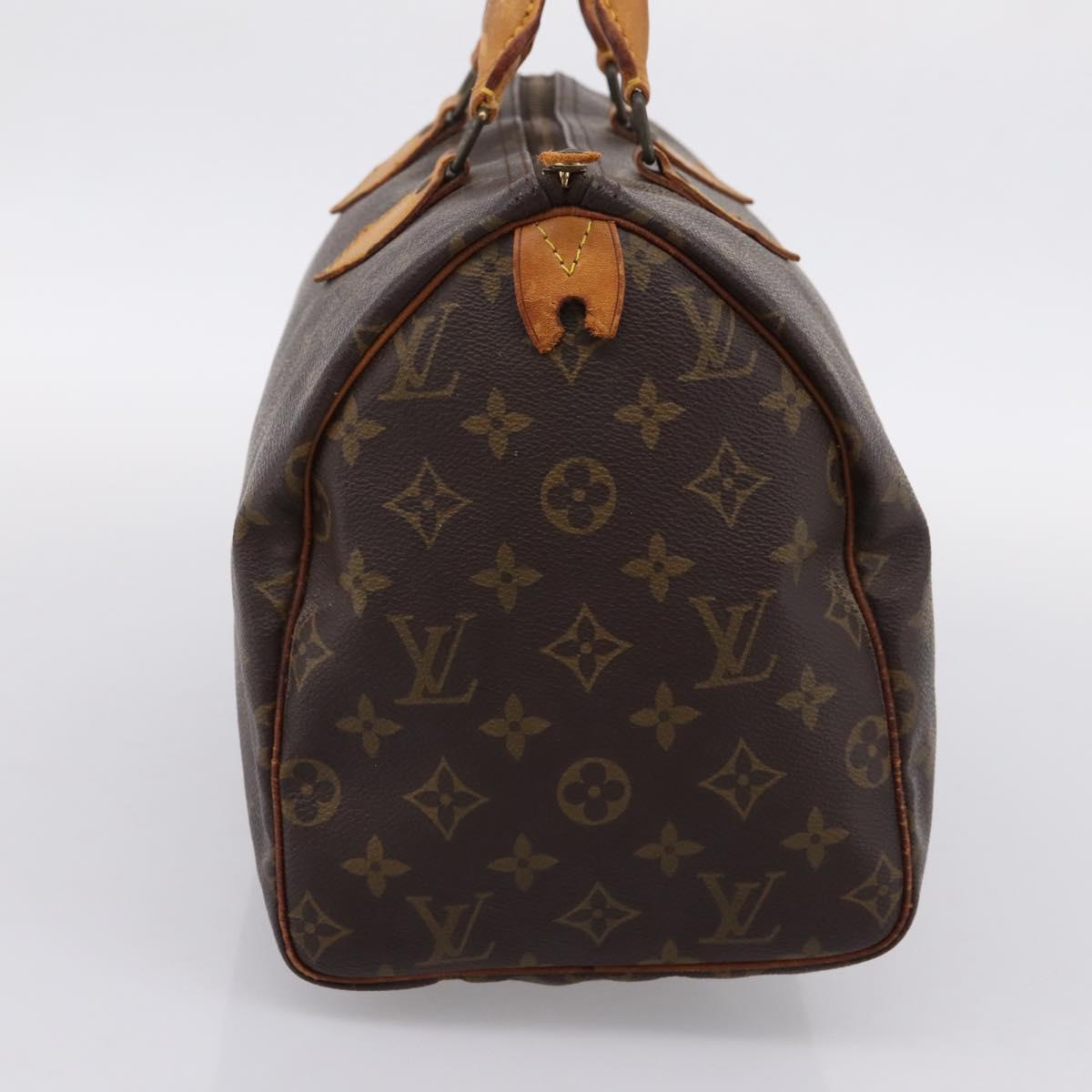 LOUIS VUITTON Monogram Speedy 30 Hand Bag M41526 LV Auth 205136
