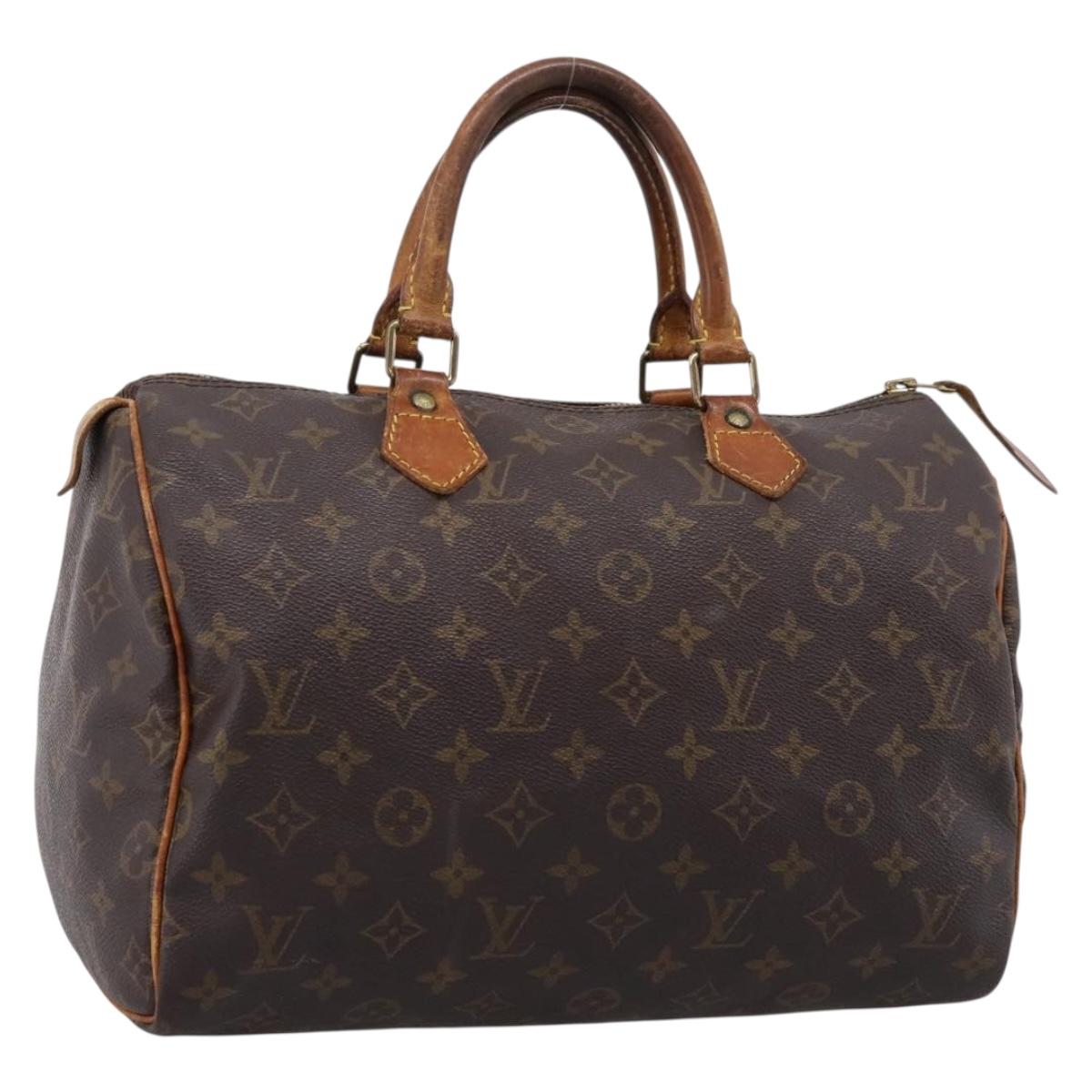 LOUIS VUITTON Monogram Speedy 30 Hand Bag M41526 LV Auth 205139