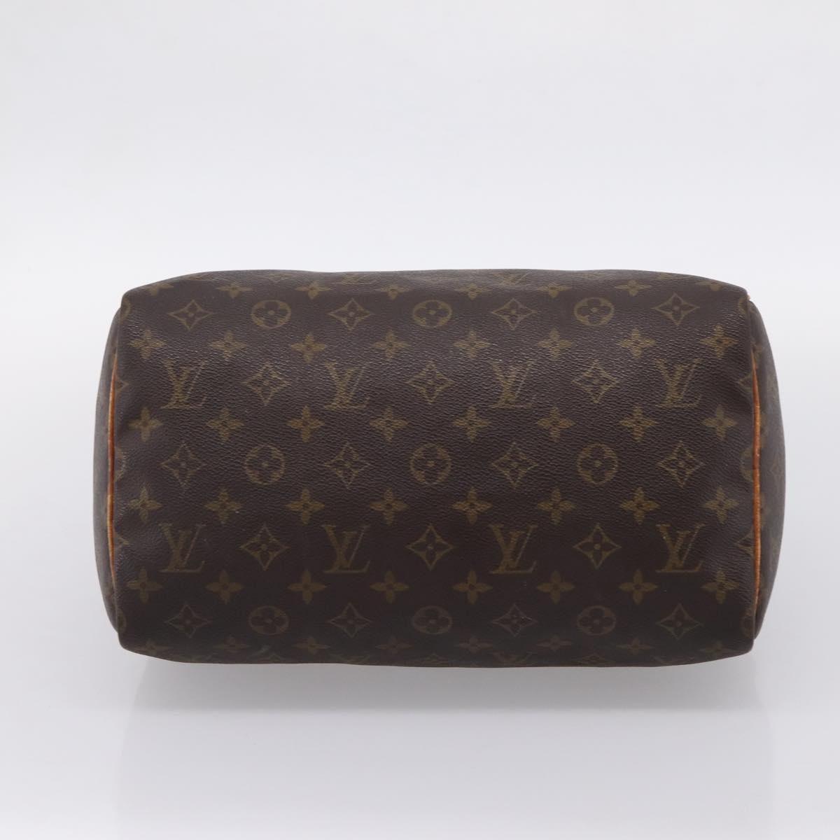 LOUIS VUITTON Monogram Speedy 30 Hand Bag M41526 LV Auth 205139