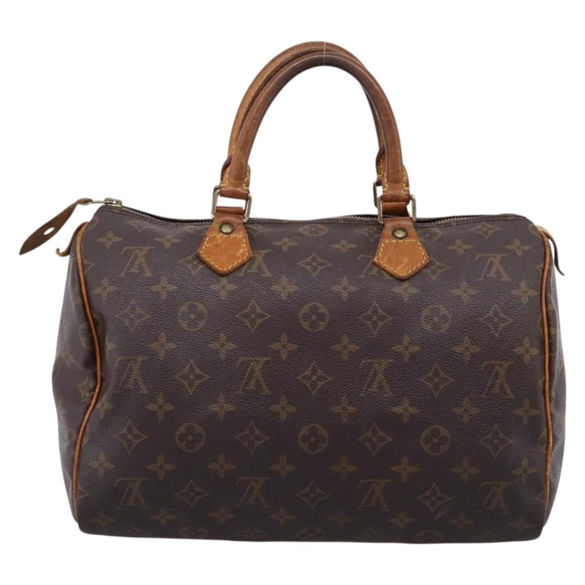 LOUIS VUITTON Monogram Speedy 30 Hand Bag M41526 LV Auth 205139