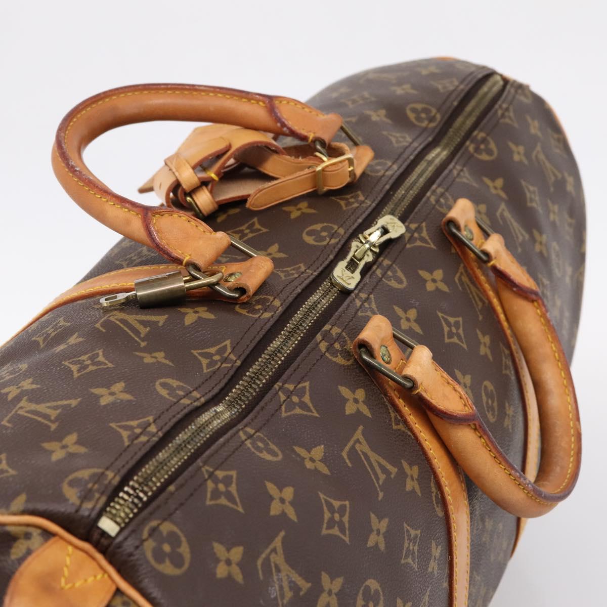 LOUIS VUITTON Monogram Keepall 50 Boston Bag M41426 LV Auth 205140A