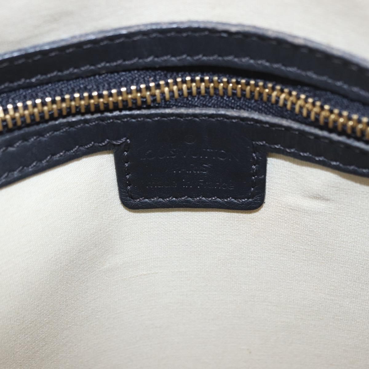 LOUIS VUITTON Monogram Mini Alma Haut Hand Bag Blue M92202 LV Auth 205142