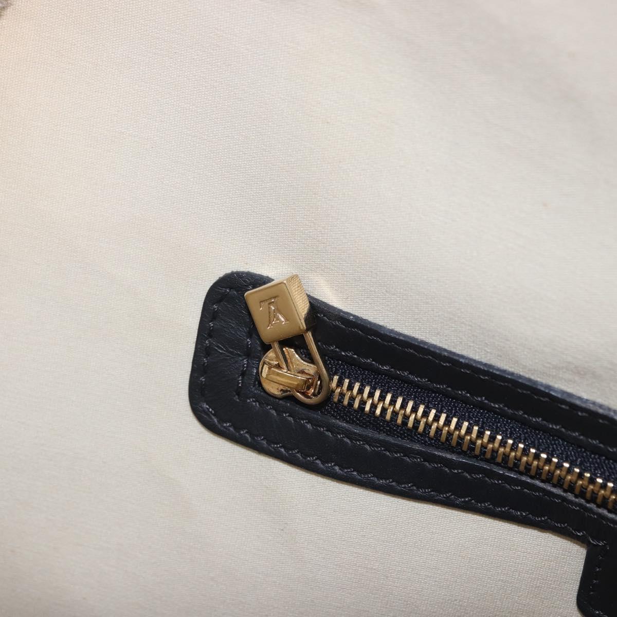 LOUIS VUITTON Monogram Mini Alma Haut Hand Bag Blue M92202 LV Auth 205142