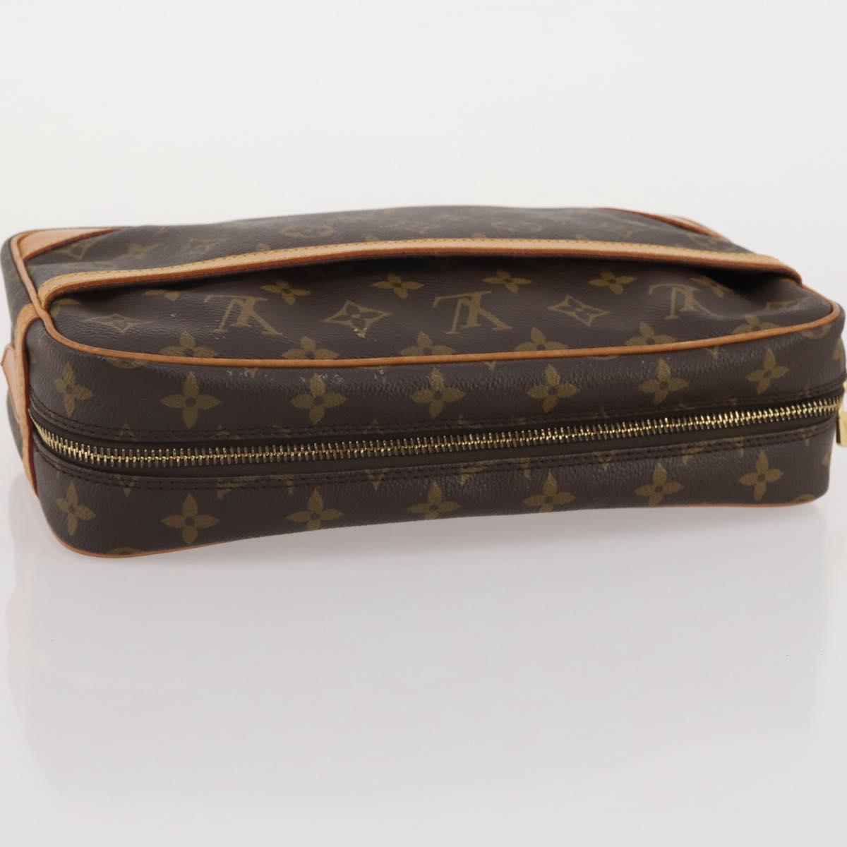 LOUIS VUITTON Monogram Compiegne 28 Clutch Bag M51845 LV Auth 205143A
