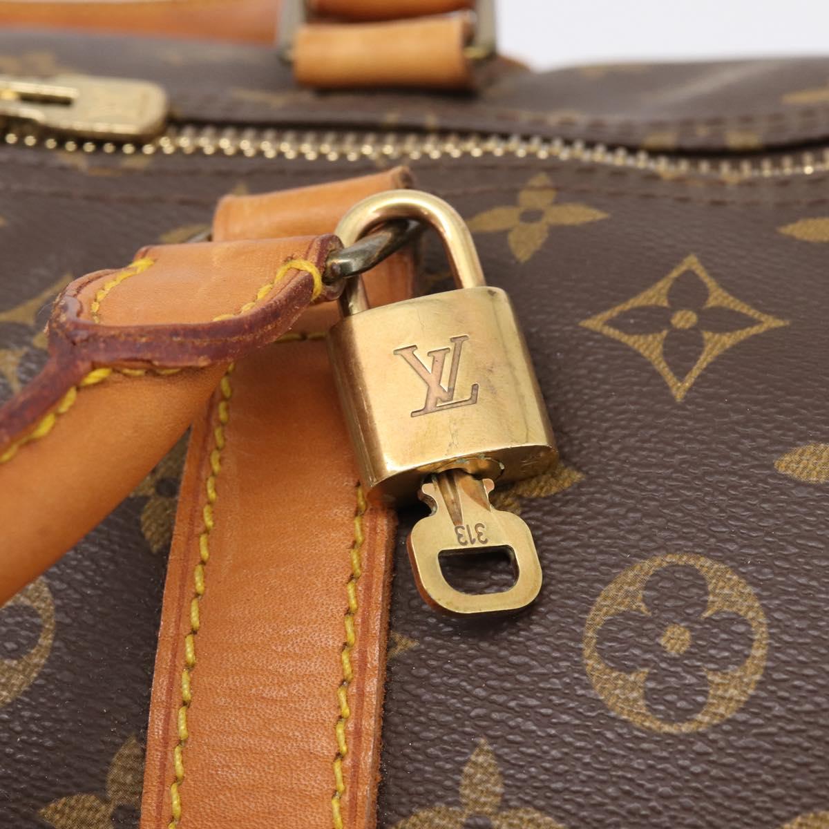 LOUIS VUITTON Monogram Keepall Bandouliere 60 Boston Bag M41412 LV Auth 205147V