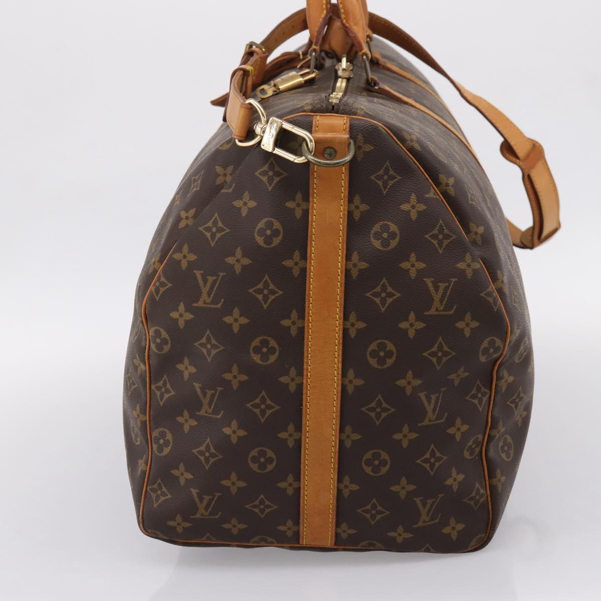 LOUIS VUITTON Monogram Keepall Bandouliere 60 Boston Bag M41412 LV Auth 205147V