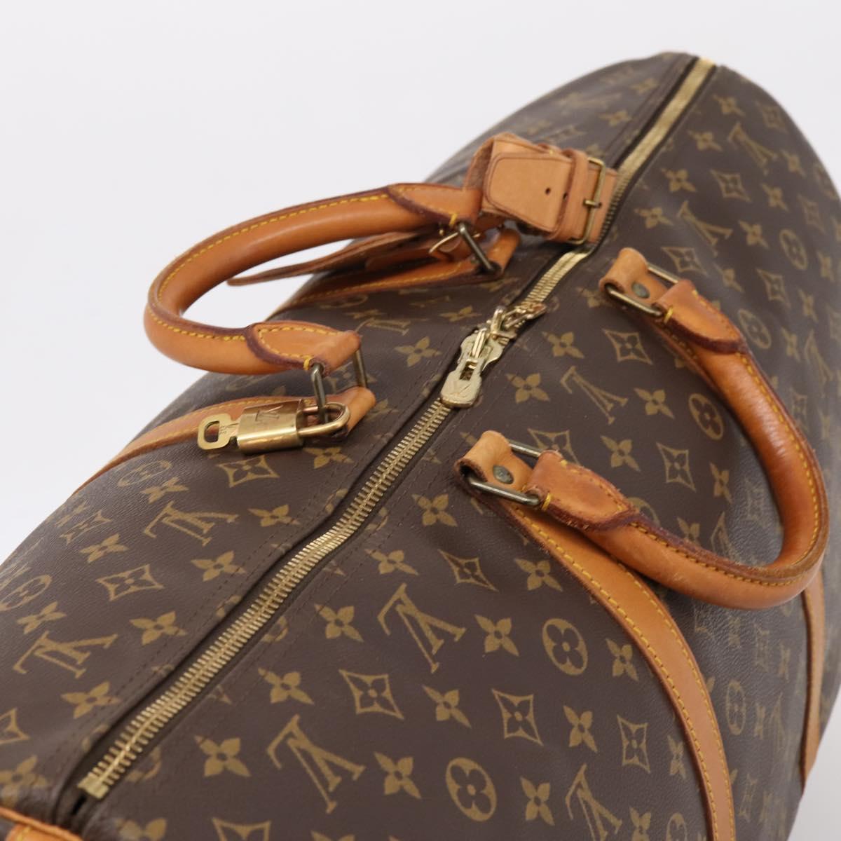 LOUIS VUITTON Monogram Keepall Bandouliere 60 Boston Bag M41412 LV Auth 205147V