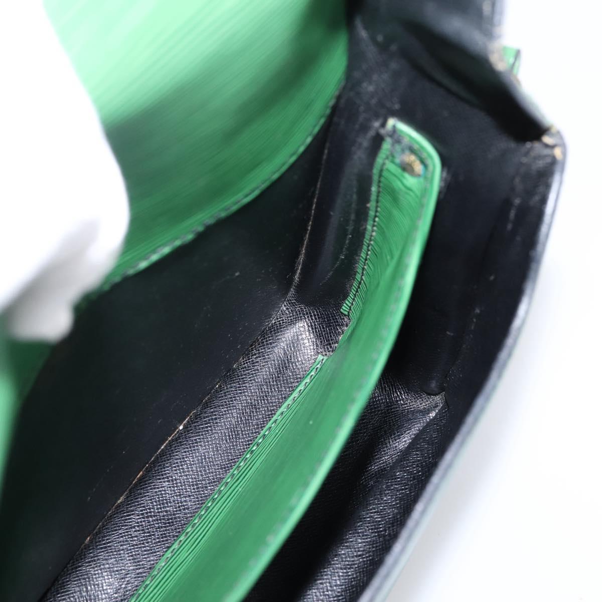 LOUIS VUITTON Epi Cartouchiere MM Shoulder Bag Green M52244 LV Auth 205149V