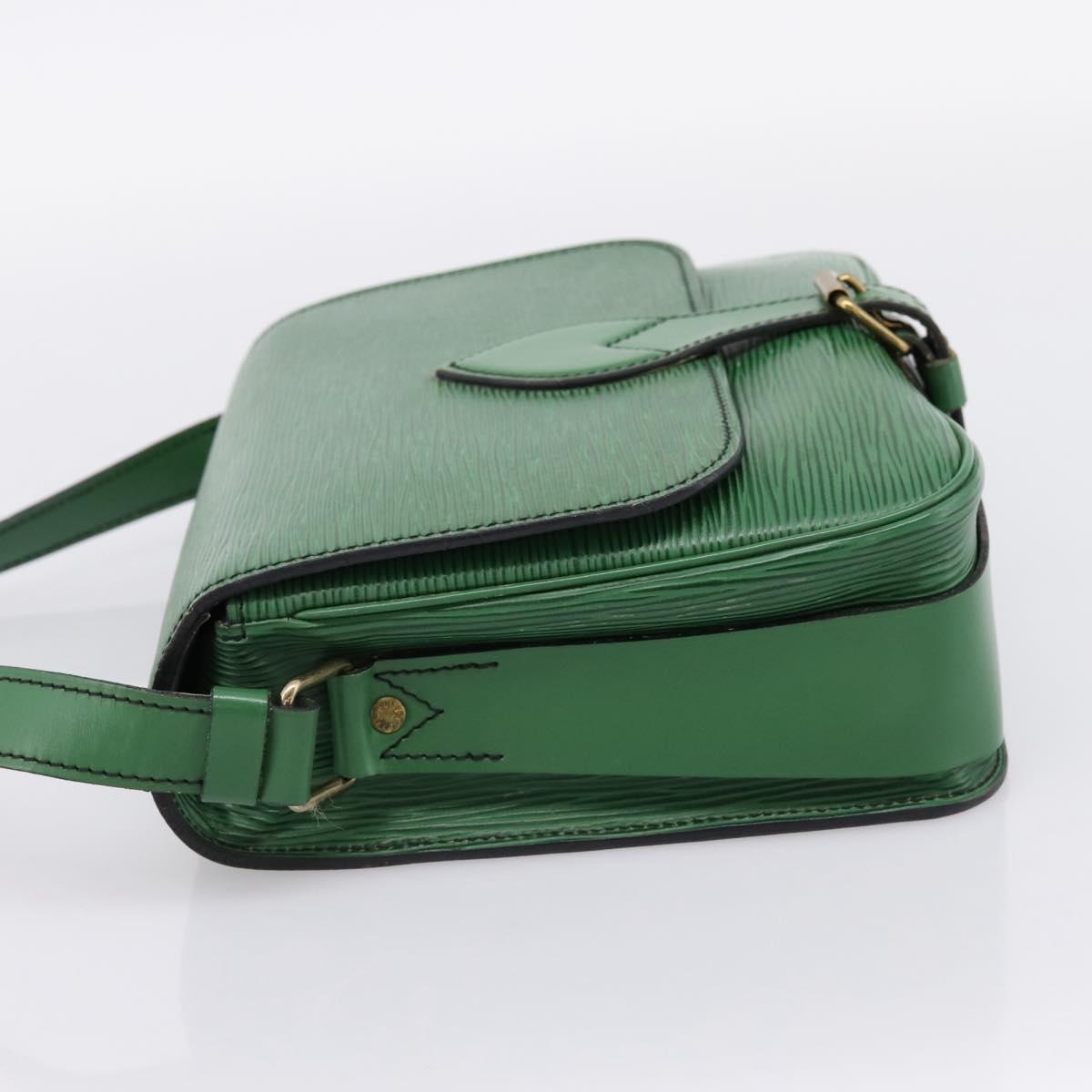 LOUIS VUITTON Epi Cartouchiere MM Shoulder Bag Green M52244 LV Auth 205149V