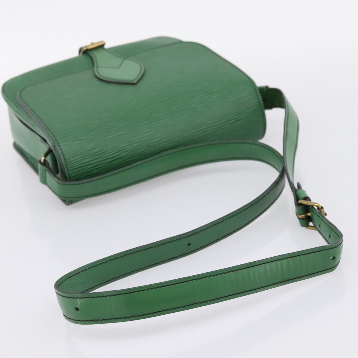 LOUIS VUITTON Epi Cartouchiere MM Shoulder Bag Green M52244 LV Auth 205149V