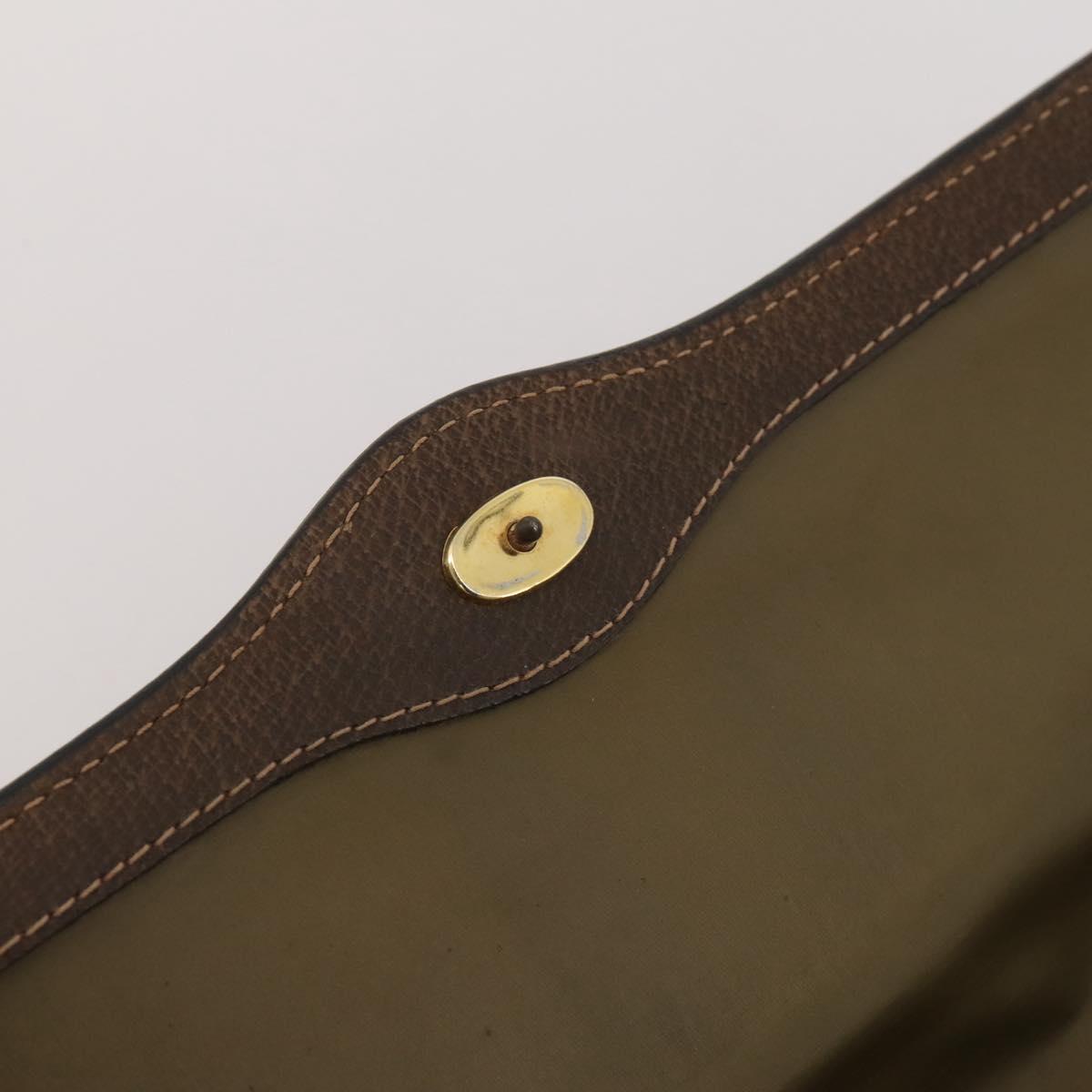 GUCCI GG Supreme Web Sherry Line Bag PVC Beige Gold 37 014 3087 Auth 205150A