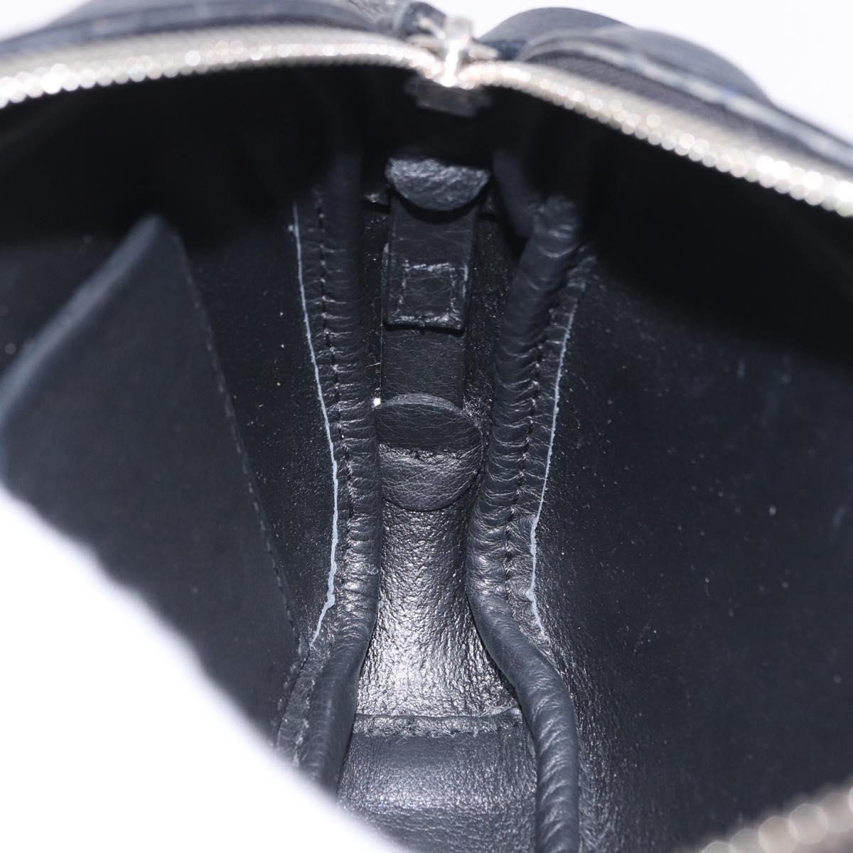 BALENCIAGA Everyday Camera Bag XS Leather Black Silver 489809 Auth 205151V