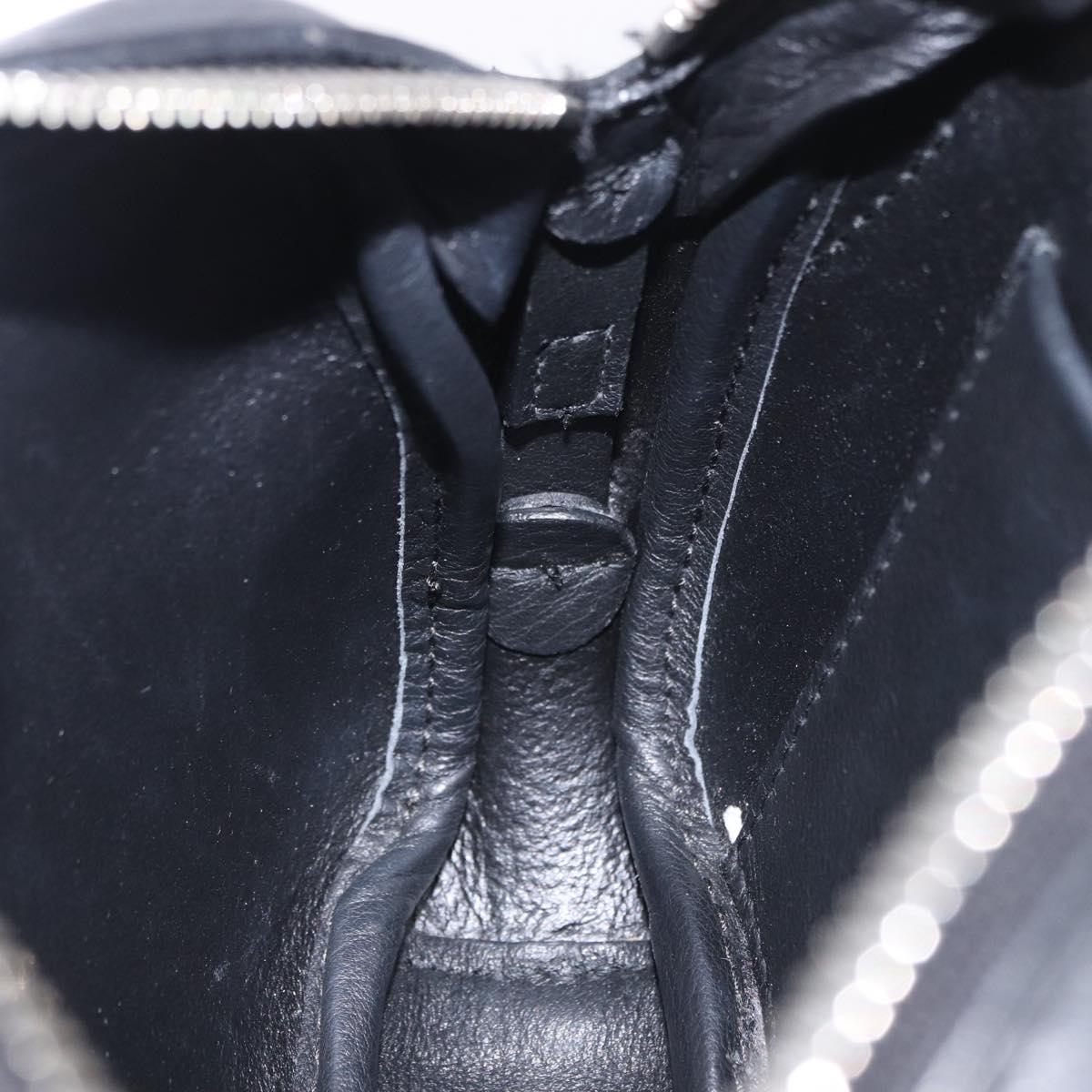 BALENCIAGA Everyday Camera Bag XS Leather Black Silver 489809 Auth 205151V
