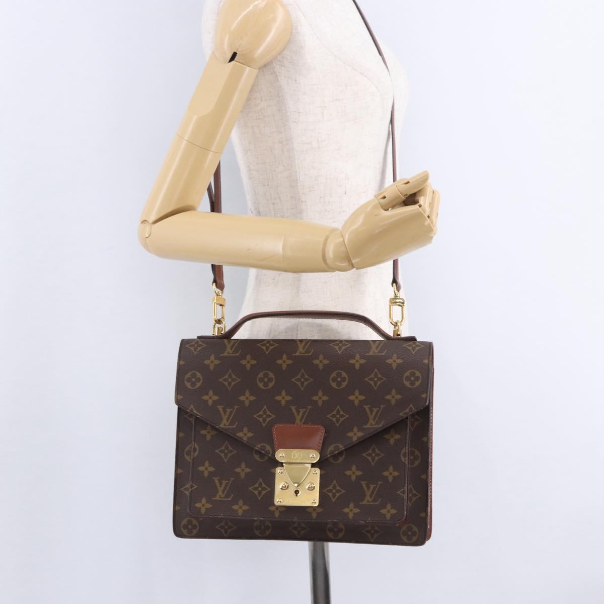 LOUIS VUITTON Monogram Monceau 28 Hand Bag M51185 LV Auth 205153V