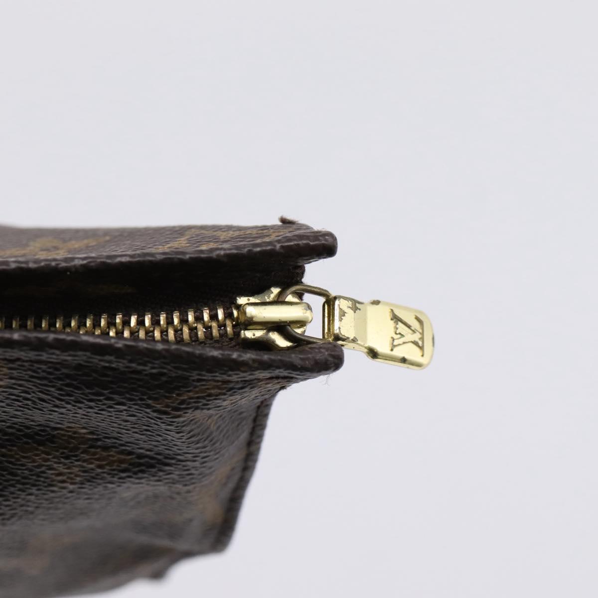 LOUIS VUITTON Monogram Poche Toilette 19 Pouch M47544 LV Auth 205157