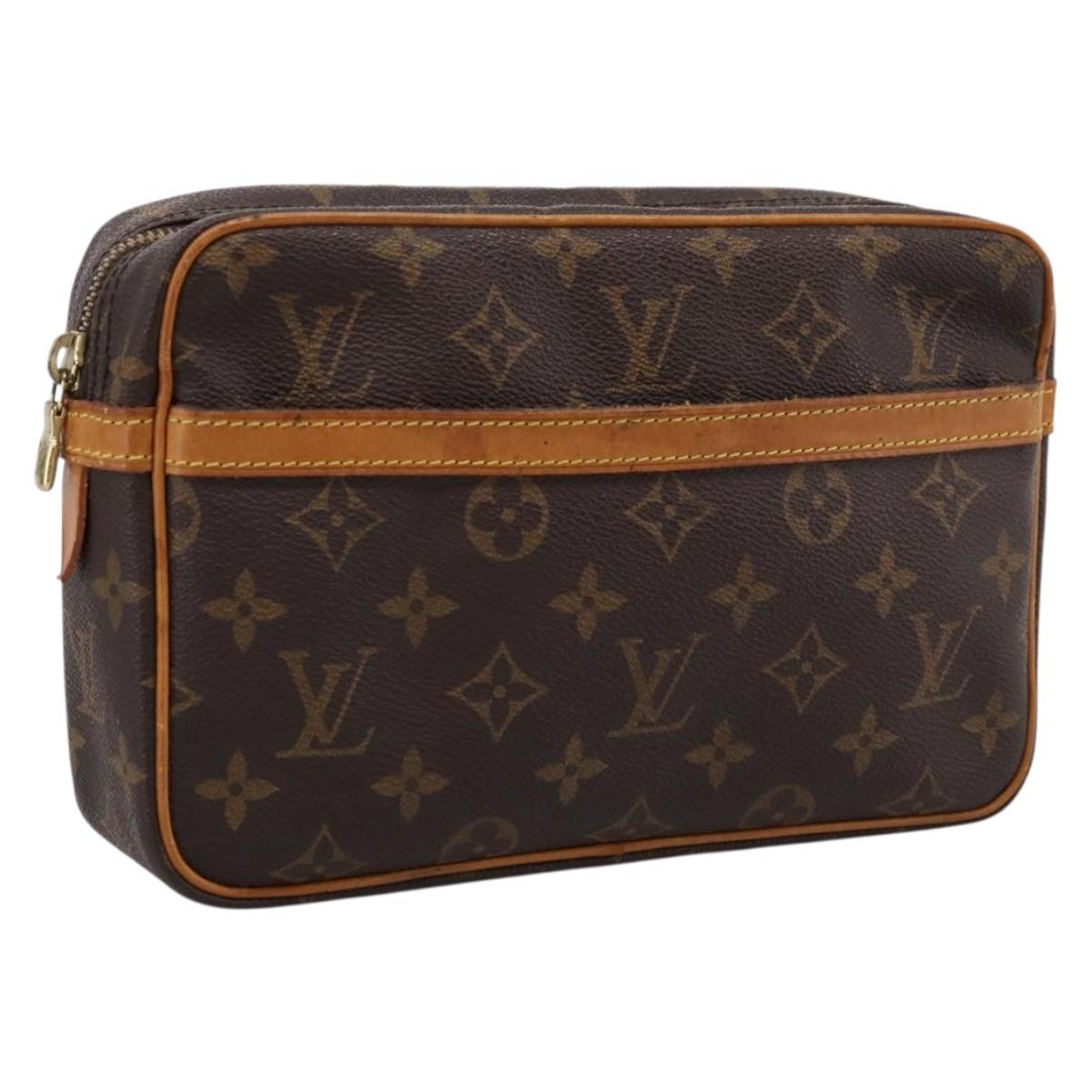 LOUIS VUITTON Monogram Compiegne 23 Clutch Bag M51847 LV Auth 205162