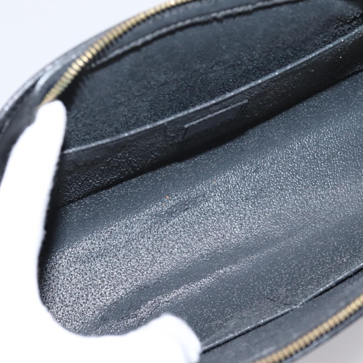 LOUIS VUITTON Epi Dauphine GM Cosmetic Pouch Black M48432 LV Auth 205168