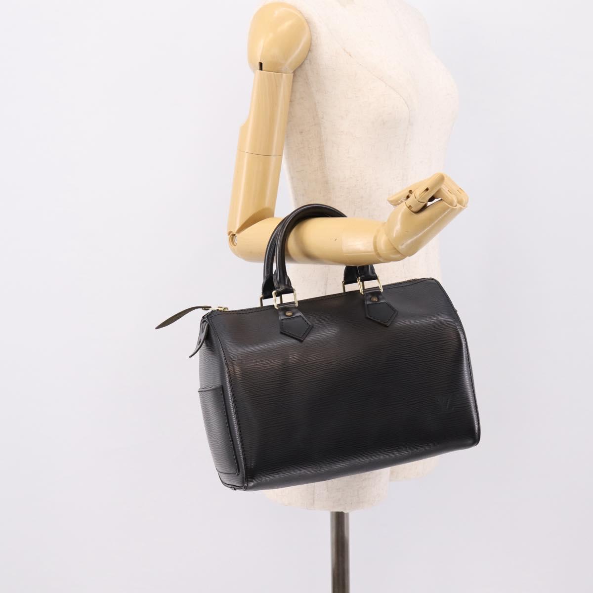 LOUIS VUITTON Epi Speedy 25 Hand Bag Black M59042 LV Auth 205171V