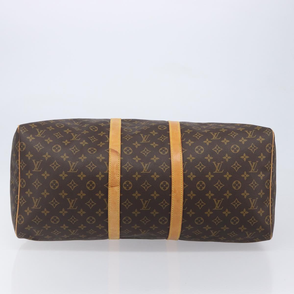 LOUIS VUITTON Monogram Keepall 55 Boston Bag M41424 LV Auth 205172
