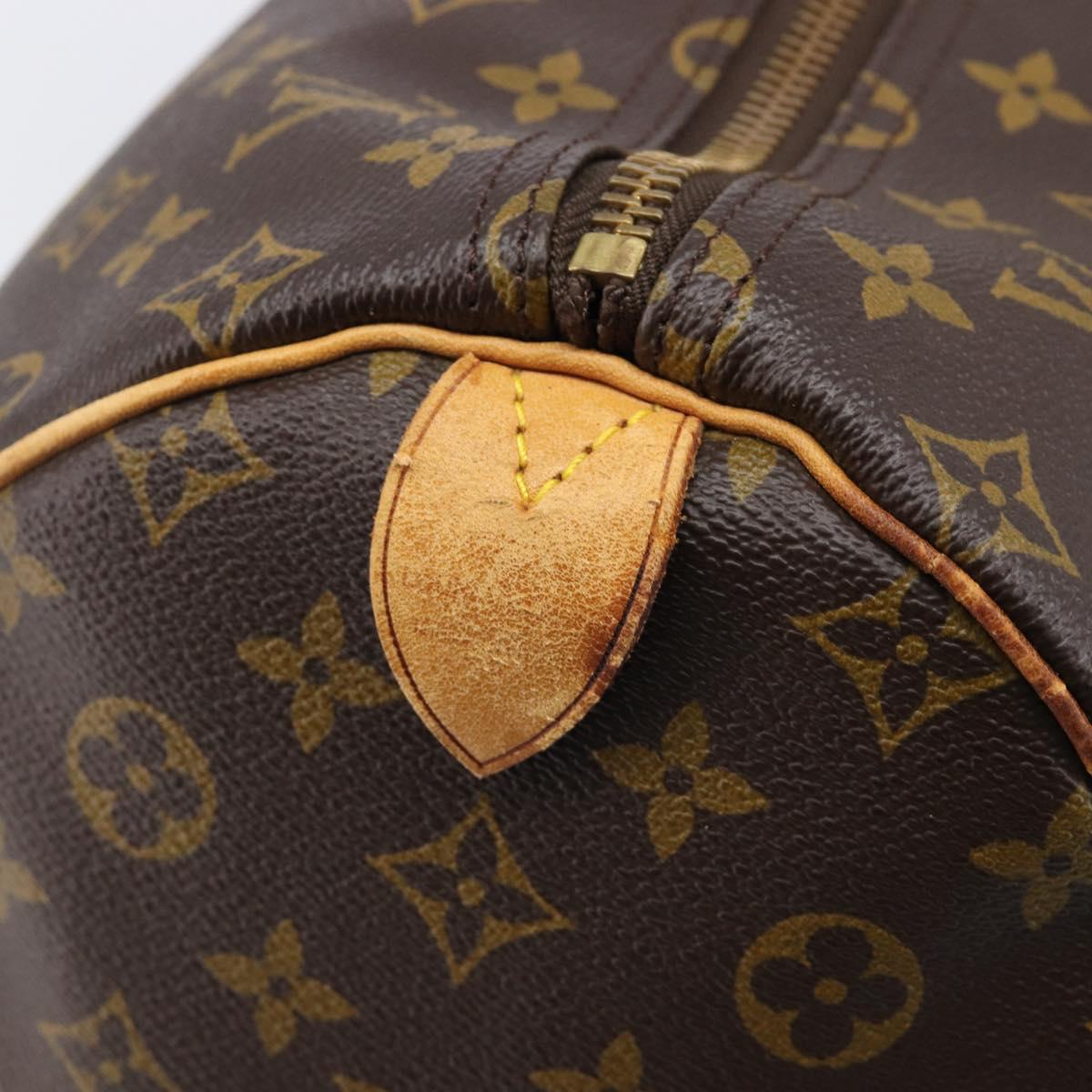LOUIS VUITTON Monogram Keepall 55 Boston Bag M41424 LV Auth 205172