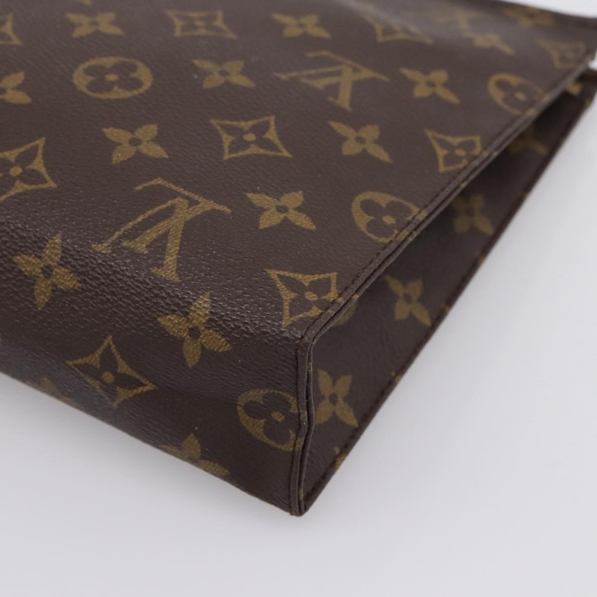 LOUIS VUITTON Monogram Poche Toilette 26 Pouch M47542 LV Auth 205180