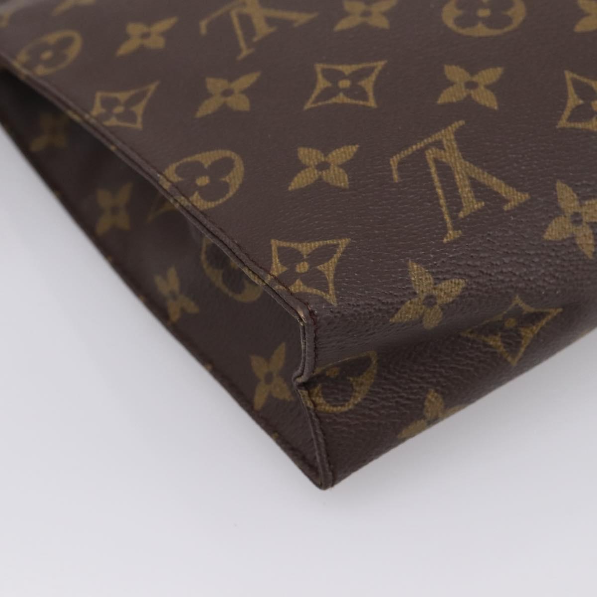 LOUIS VUITTON Monogram Poche Toilette 26 Pouch M47542 LV Auth 205180