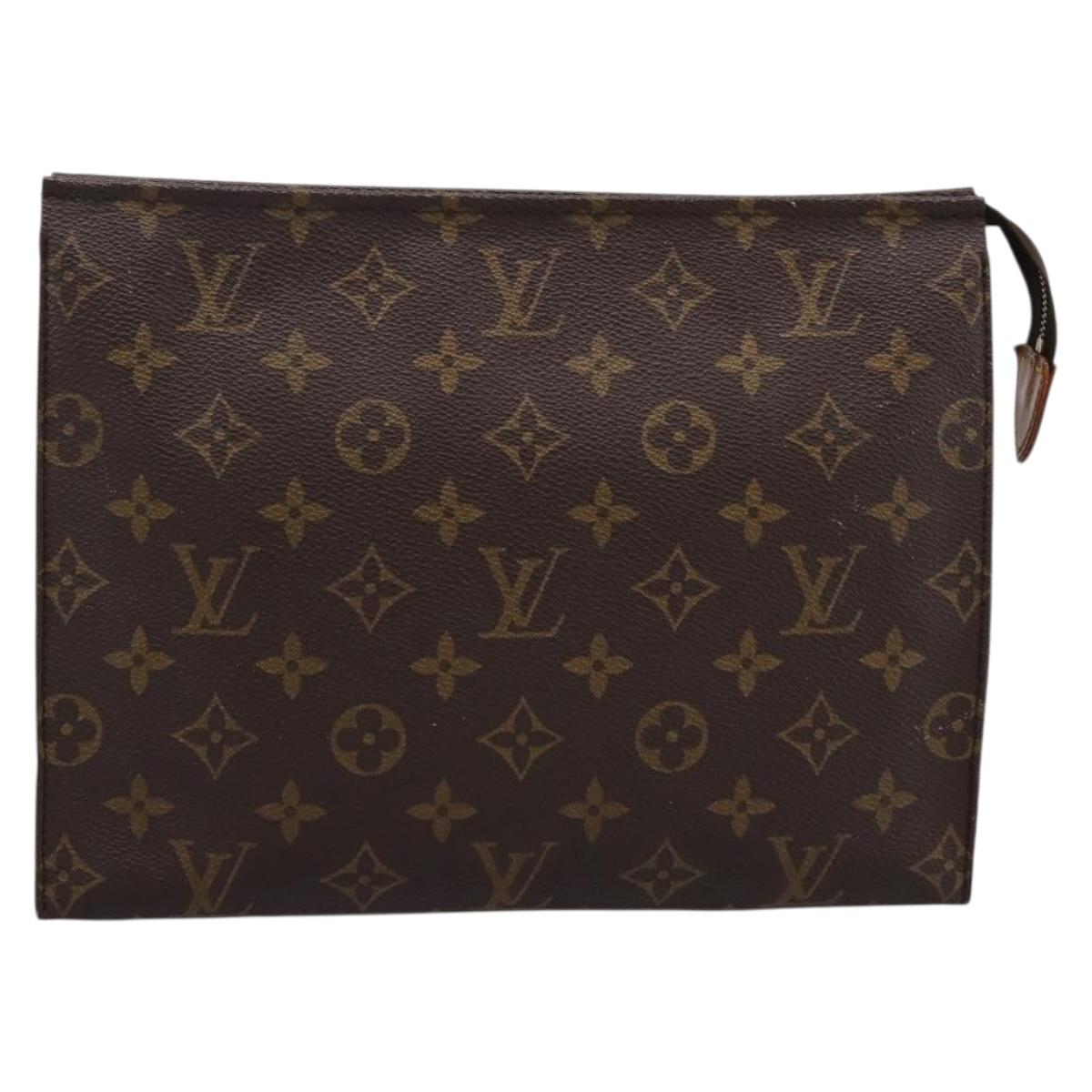 LOUIS VUITTON Monogram Poche Toilette 26 Pouch M47542 LV Auth 205180