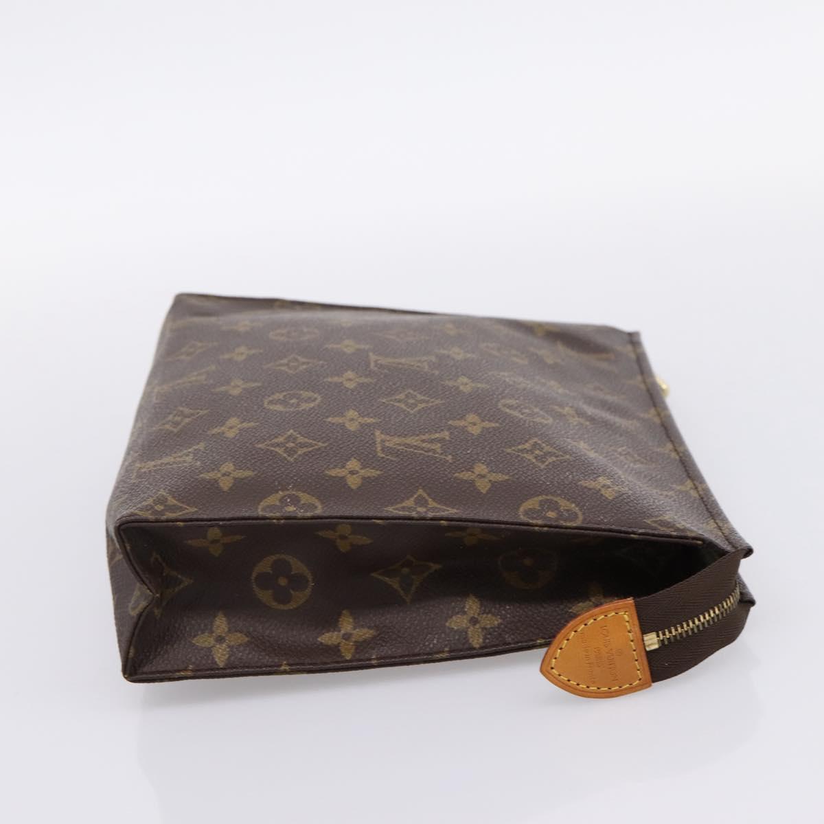 LOUIS VUITTON Monogram Poche Toilette 26 Pouch M47542 LV Auth 205180