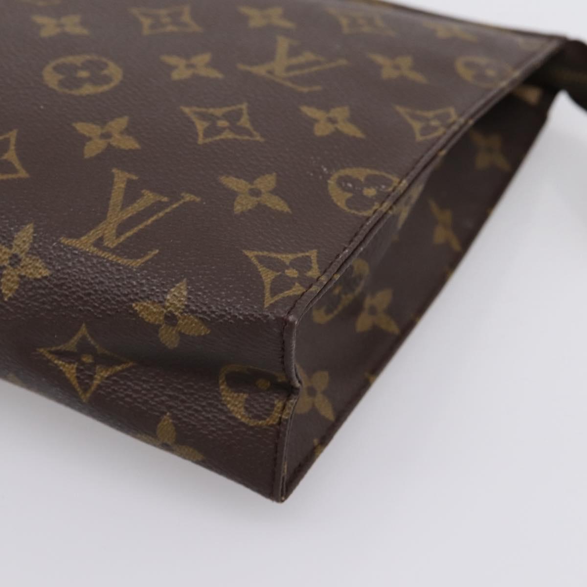 LOUIS VUITTON Monogram Poche Toilette 26 Pouch M47542 LV Auth 205180