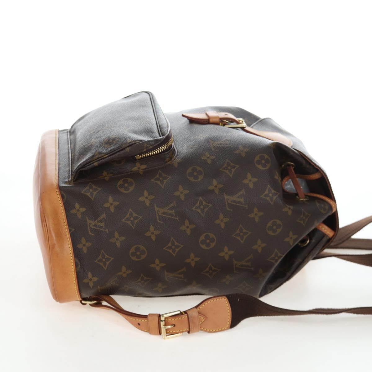 LOUIS VUITTON Monogram Montsouris GM Backpack M51135 LV Auth 205184V