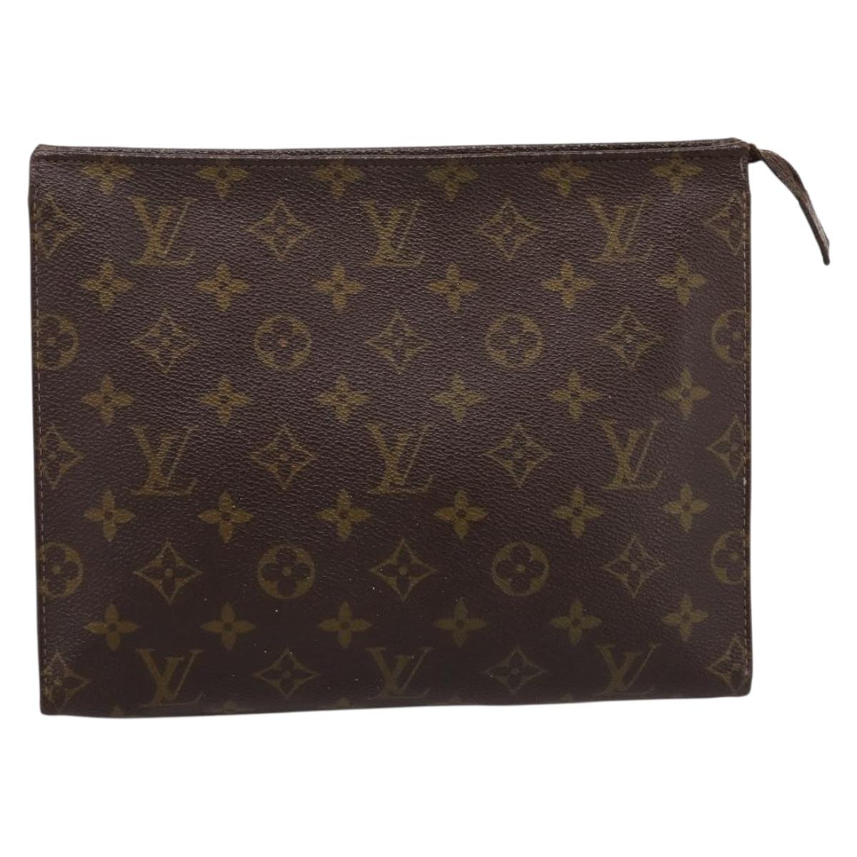 LOUIS VUITTON Monogram Poche Toilette 26 Pouch M47542 LV Auth 205185