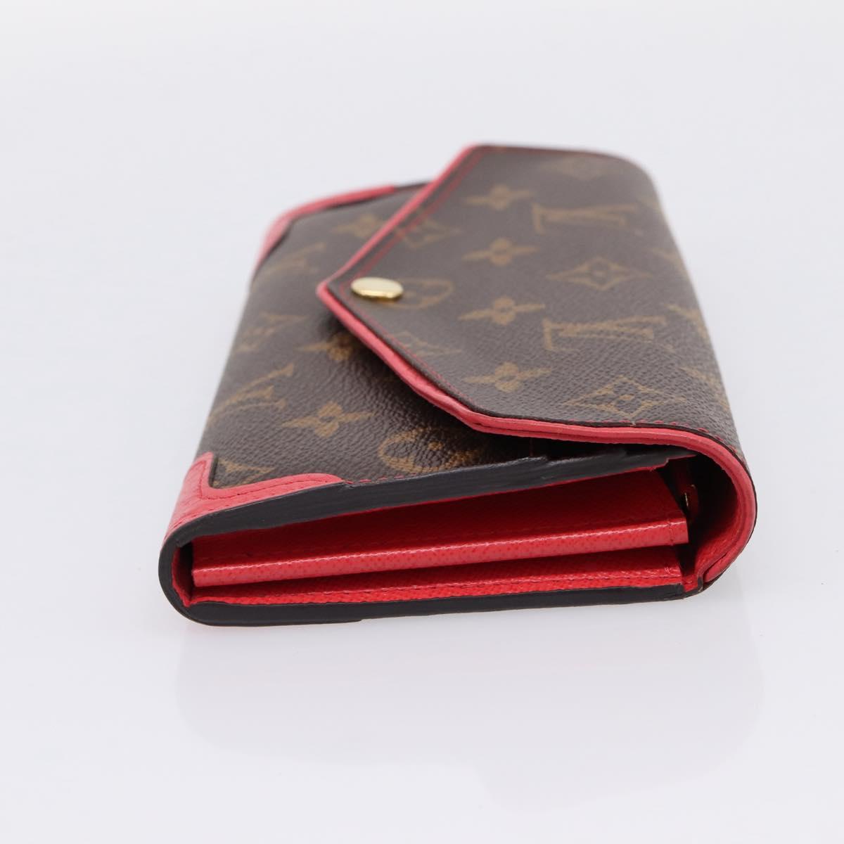 LOUIS VUITTON Monogram Portefeiulle Sarah Retiro Poppy Petal M41951 Auth 205201M