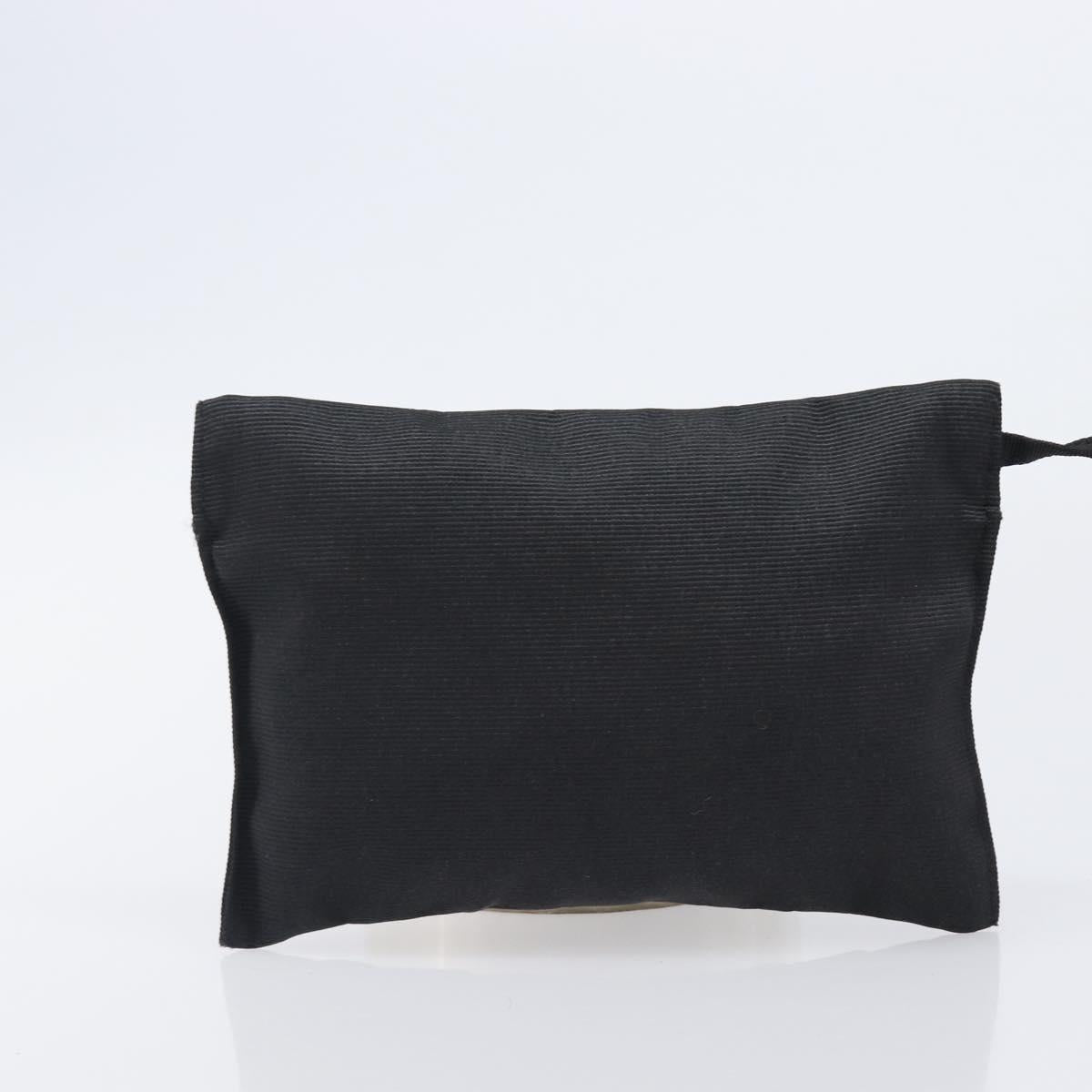 FENDI Backpack Nylon Black Gold Auth 205202A