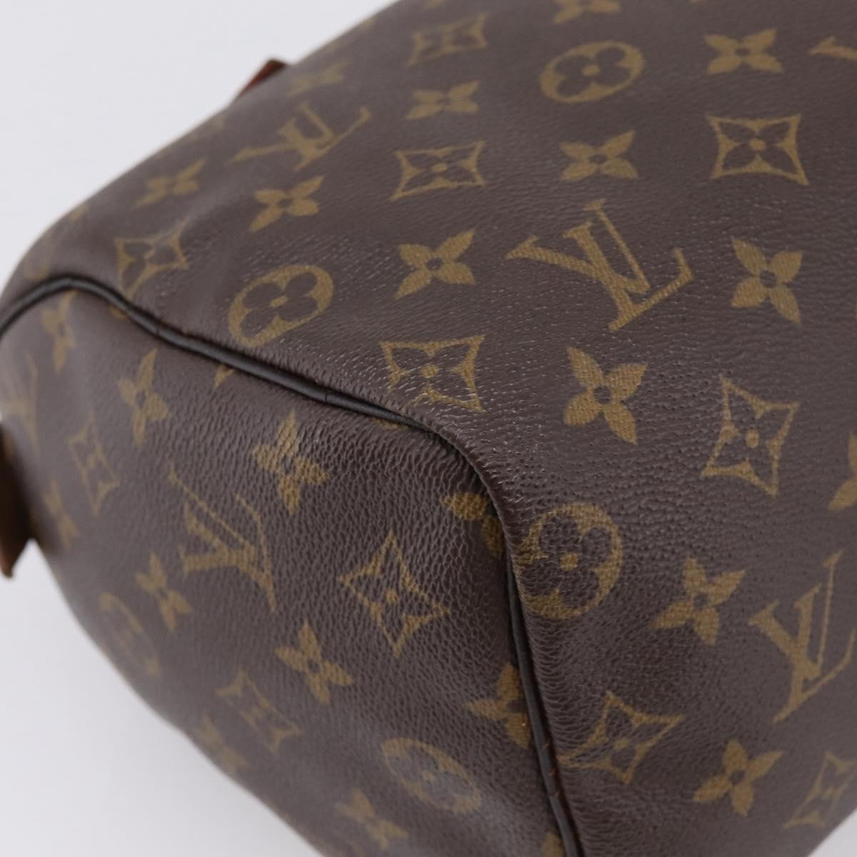 LOUIS VUITTON Monogram Speedy 25 Hand Bag M41528 LV Auth 205208