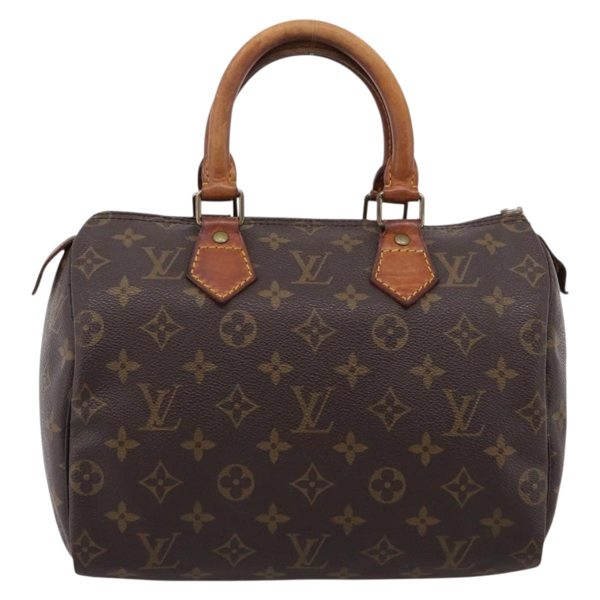 LOUIS VUITTON Monogram Speedy 25 Hand Bag M41528 LV Auth 205208