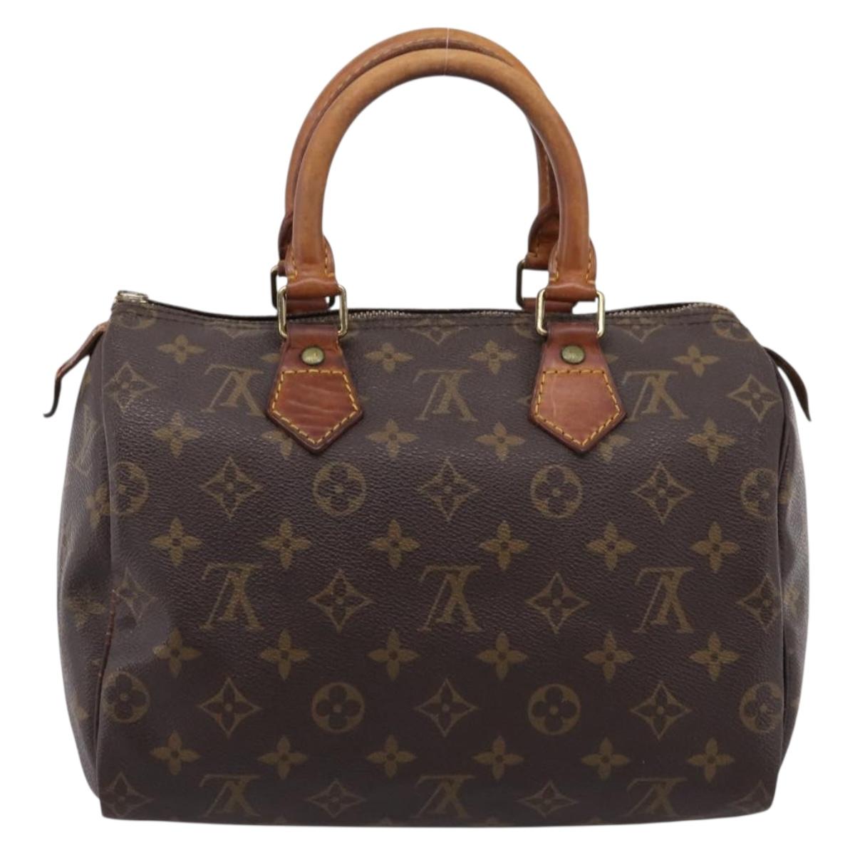 LOUIS VUITTON Monogram Speedy 25 Hand Bag M41528 LV Auth 205208