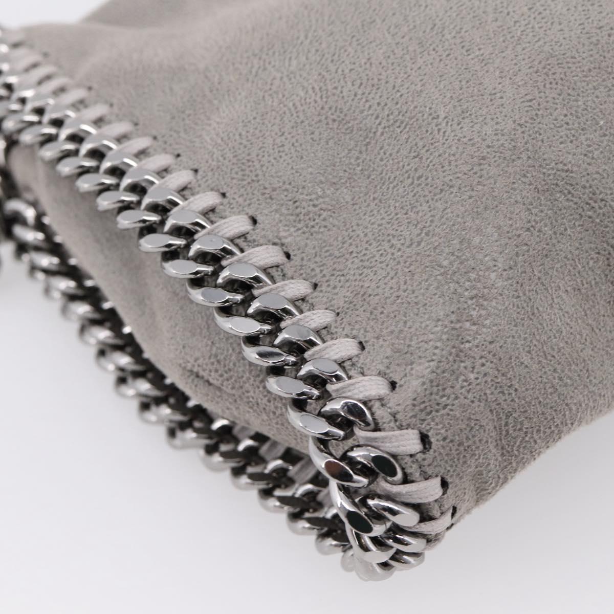 Stella McCartney Falabella Chain Bag Polyester Gray Silver 245791 Auth 205209A