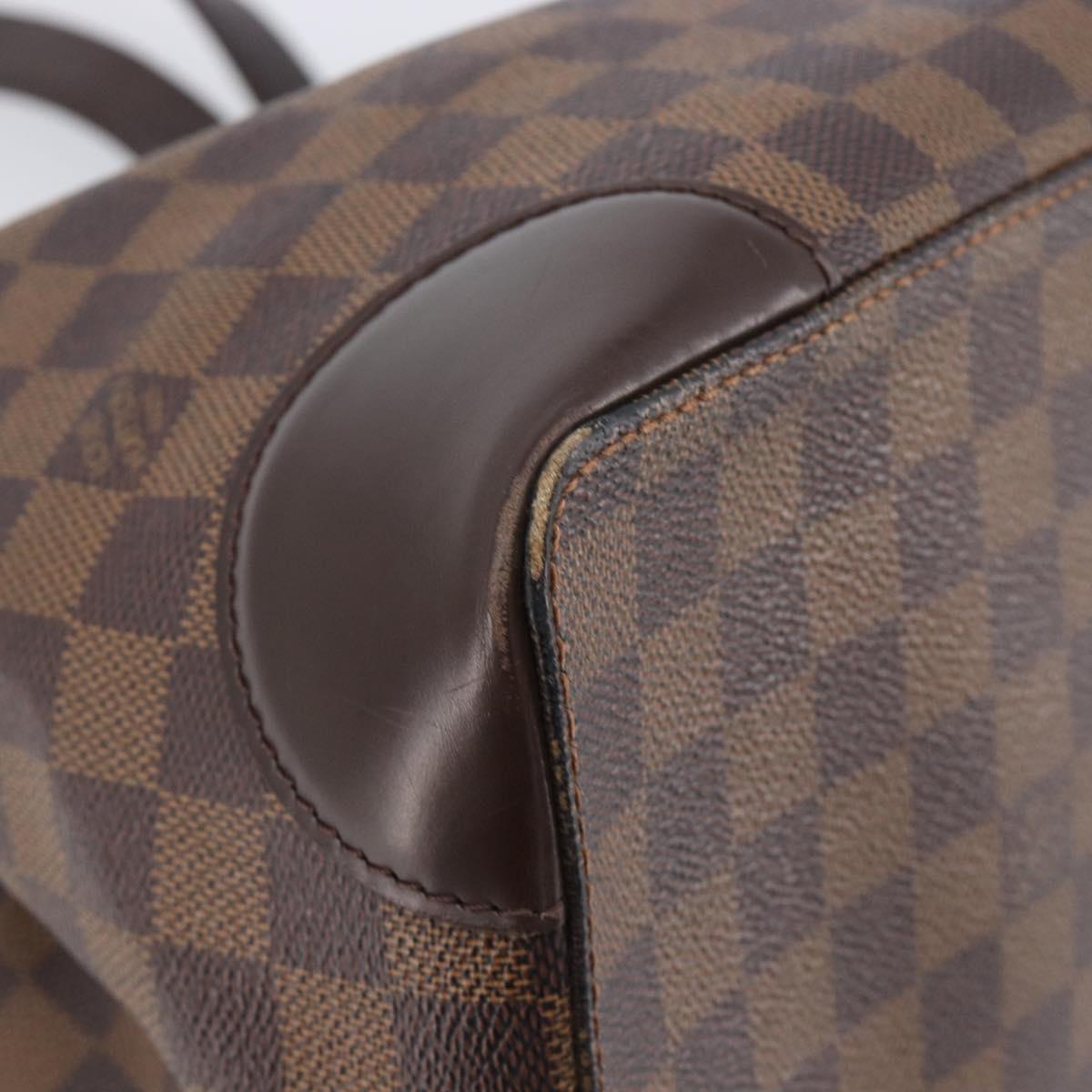 LOUIS VUITTON Damier Ebene Hampstead MM Tote Bag N51204 LV Auth 205214