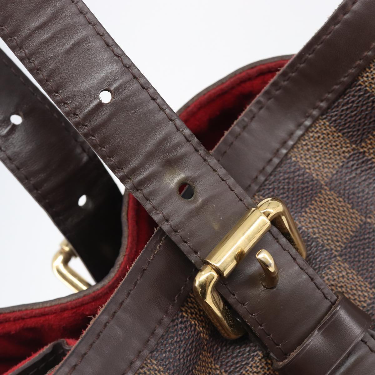 LOUIS VUITTON Damier Ebene Hampstead MM Tote Bag N51204 LV Auth 205214