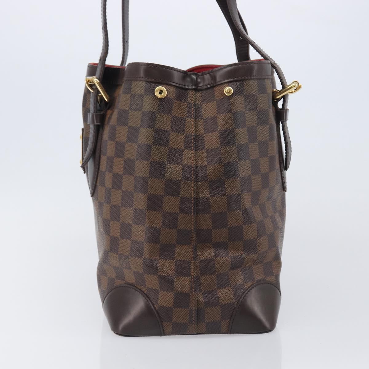 LOUIS VUITTON Damier Ebene Hampstead MM Tote Bag N51204 LV Auth 205214