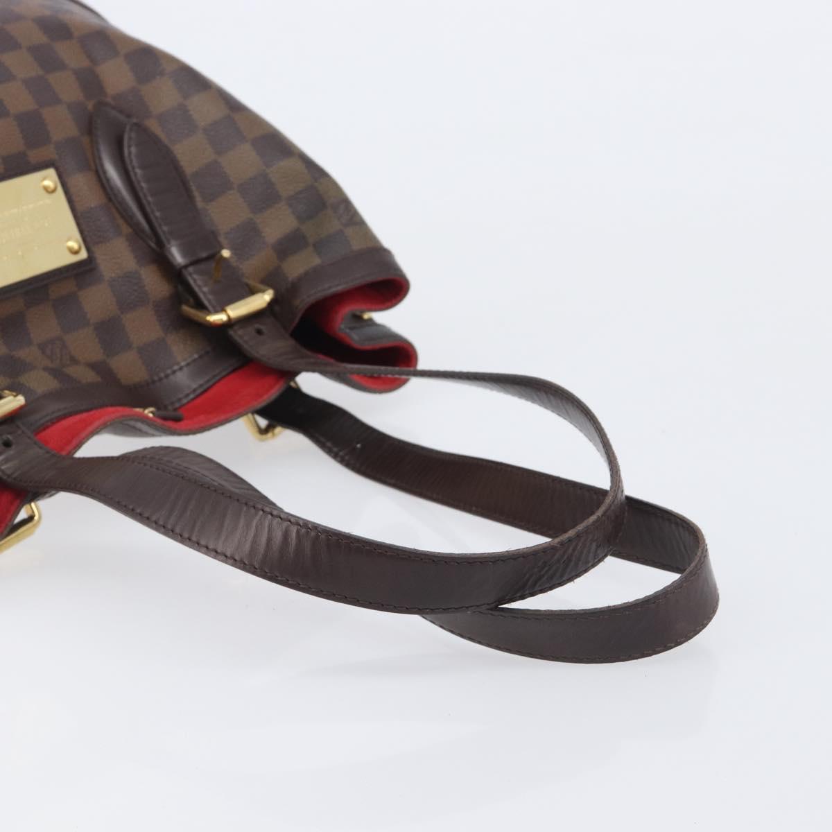 LOUIS VUITTON Damier Ebene Hampstead MM Tote Bag N51204 LV Auth 205214
