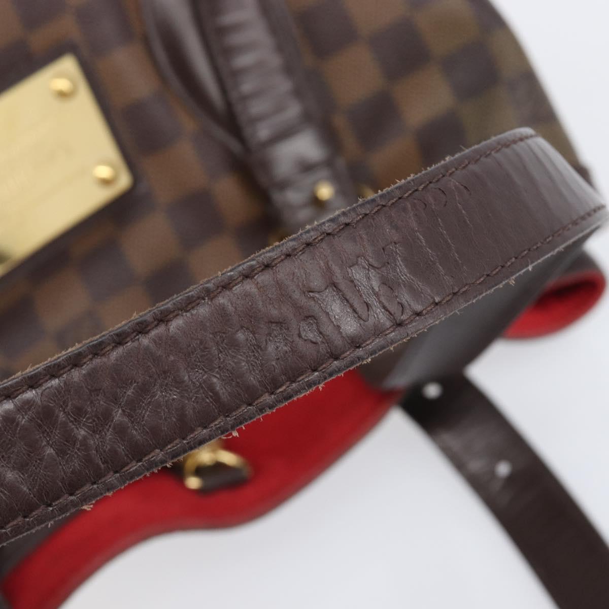 LOUIS VUITTON Damier Ebene Hampstead MM Tote Bag N51204 LV Auth 205214