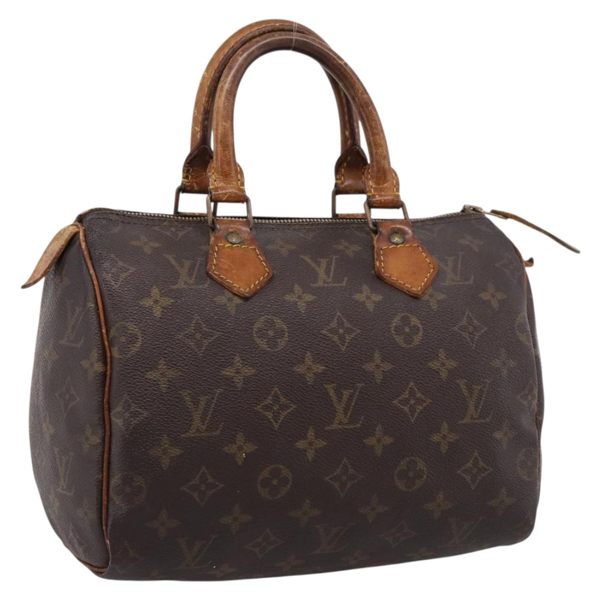 LOUIS VUITTON Monogram Speedy 25 Hand Bag M41528 LV Auth 205221